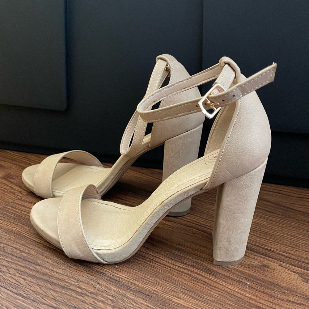 Nude high heels